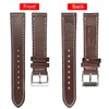 Bandas de reloj Horween de alta calidad Correas de cuero genuino Marrón Envoltura suave Muñeca de caballo hecha a mano 18 mm 20 mm 22 mm 230825