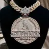 Hip Hop -smycken Mens Iced Out Custom Letter Pendant 925 Silver VVS Moissanite Diamond Mossanite Chain and Cross Pendant