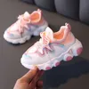 Sneakers Candy Color Kids Shoes Summer Breattable Mesh Chiles Shoes Single Net tyg Sport Sneakers Boys Shoes Shoes CSH226 L0825