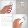 Bowls 12 Pcs Glass Milk Bottle Lid Drink Tea Plastic Beverage Juice Packing Container Water Fruit Bottles The Pet Thicken Travel