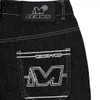 Men's Jeans Y2k Hip Hop Letter Printed Black Pants Men Women 2023 Trend Fashion Punk Loose Straight Wide Leg Trousers Streetwear 230825