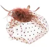 Bandanas Bride Hat Fascinators Women Hair Clip Bow Tie Wedding Headpiece Banquet