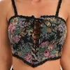 Mulheres Tanques Camis Skinny Strappy Mulheres Verão Borlas Camisole Sexy Hollow Out Y2K Lolita Lace Crop Tops Coletes Feminino Harajuku Streetwear 230825