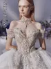 Stedelijke sexy jurken Luxe trouwjurk Off-shoulder Prinses Sparkly Applicaties Hofsleep Bruidsjurken 230825