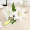 Decorative Flowers Artificial Silk Lily DIY Bouquet Wedding Christmas Centerpieces For Tables Party Home Garden Living Room Decorations