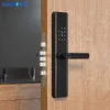 Tuya Smart Fingerprint Door Lock Smart Wifi App Lock Bluetooth Unlock Security Intelligent Lock Biometric Electronic Door Lock HKD230825