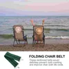 Tapisseries 5 pièces chaise longue pliante sangle de renfort inclinable ceintures anti-rupture bande élastique pliable renforcée épaissir