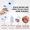 Nail Dryers Upgrade 128W Rechargeable Nail Lamp Built-in Battery Powerful Wireless Nail Dryer For Manicure Cordless Nail UV LED Lamp 230824