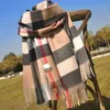 Écharpes en cachemire d'hiver et longue écharpe, bandeau de qualité, imprimé à carreaux, grands châles à carreaux, 2023