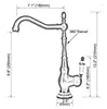 Kitchen Faucets Red Copper Swivel Spout Bathroom Sink Faucet Antique Basin Cold And Water Mixer Taps Dnfrr3