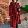 Parka in pelliccia da donna Cappotti da donna Capispalla invernale Spessa calda Giacca lunga finta Temperamento femminile Cappotto sottile in visone