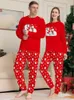 Passende Familien-Outfits Passende Familien-Outfits Mutter Kinder Bär Rote Weihnachtspyjamas Sets Kindernachtwäsche Weihnachtsnachtwäsche Homewear Kinderpyjamas 230825