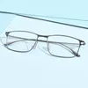 サングラスフレームfonex合金メガネフレームメンスクエア近視処方眼鏡フレームフル光韓国アイウェア8105 230824