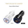 Chargeur rapide double port PD 20W QC3.0 3.1A USB Type C Chargeur de voiture rapide PD20W Adaptateur de téléphone portable pour Apple iPhone 15 14 13 12 11 Pro Max Smart Phone avec sac OPP NOUVEAU