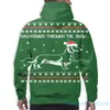 Hoodies masculinos moletom masculino para mulheres engraçado dachshund através da neve feio camisola de natal impressão casual moletom com capuz streatwear