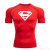 T-shirts pour hommes T-shirt d'été pour hommes T-shirt de musculation à manches courtes Chemise de compression MMA Fitness Séchage rapide Casual Noir col rond Haut pour hommes 230825