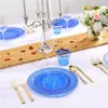 Stoviglie usa e getta 150 pezzi Set di posate in plastica trasparente con cornice dorata e argenteria per feste di matrimonio 230825