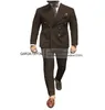 Мужские костюмы Blazers Beige Men Blazer Pants Lapel 2023 Свадебные летние смокинг -смокинг с двойной грудью пляж 2 штуки 230824