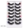 Handmade Reusable Multilayer Fake Eyelashes with Color Fluffy Wispy Thick Natural Colored Lashes Extensions Full Strip Eye Lash