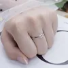 Clusterringen CVD HPHT Lab Diamond Ring 0,5 ct 14K gouden sieraden Engament bruiloft MS-481