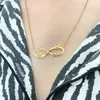Pendant Necklaces Dainty Infinity Butterfly Custom Name Date Stainless Steel Women Necklace Lovers Gifts for Girlfriend Family Jewelry 230825