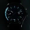 Wristwatches Sugess Pilot Watch of Men 1963 Movement Handwind Chronograph Wristwatches Sapphire Waterproof Hand Wind Power Reserve Luminous 230824