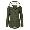 Chandails pour hommes Femmes Manteau d'hiver Chaud Solide Peluche Épaissie Longue Veste Randonnée en plein air À capuche Casual Coupe-vent Parka Pardessus