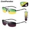 Solglasögon coolpandas pochromic solglasögon män dag natt-vision polariserade kameleonglas som kör UV400 Sun Glasses de Sol 230824