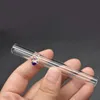 Groothandel 86 mm mini dik pyrex glas one hitter pijp stoomroller filterpijpen sigarettenhandpijpen met kleurrijke balans