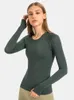 Koszulka damska nepoagym ocean kobiet w długim rękawie Atletyczne top kompresyjne ciasne koszule treningowe topy do biegania jogi siłowni 230825
