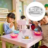 Conjuntos de vajilla Plato para niños Dibujos animados Desayuno dividido Cena de acero inoxidable Sirviendo Comer Escuela