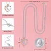 금속 심장 목 체인 Choker Grunge 목걸이 Egirl Cosplay Aesthetic Accessories Jewelry IEFIL Rose Heart Necklaces 여성을위한 선물