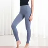 Lu – pantalon de Yoga pour femmes, fil sans maladresse, couleur chair, taille haute, levage des hanches, miel, pêche, sport, Capris de Fitness