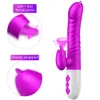 Vibradores Vibrador Doble Lengua Cunnilingus Telescópico Giratorio Consolador Calefacción Vagina Clítoris Estimular Adultos Juguetes Sexuales para Mujeres 230824