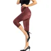 Women's Leggings Waist Elastic Capris Jeans High Imitation Pants