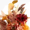 Dekorativa blommor Thanksgiving Bouquet Fake Flower Simulation Artificial Winter Non-Woven Fabric Party Layout Baby