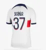 2023 2024サッカージャージMaillot de Foot Mbappe Lee Kang In Ramos Football Shirt 23 24 Asensio Hommes Enfants 4番目のウガルテヘルナンデスデンベレPSGSキッズキット