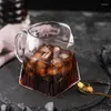 Koliny biodra kwadratowe dziesiątki kwiat herbata odporna na ciepło przezroczyste szklane ręcznie robione urządzenie do kawy karafy kroplowe fiter