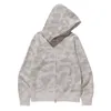 Bap Bap Mens hoodies sweatshirts Luminous camouflage full zipper outwear coats hooded Casual Print clothing M-3XL c26C#