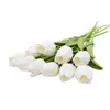 Decoratieve Bloemen 10PCSTulip Kunstbloemen Touch Siliconen Nep Bloemboeket Verjaardagsfeestje Bruiloft Decoratie Decoratieve Bloemen