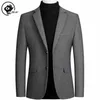 XiaoYudian-Chaqueta lisa con estilo británico para hombre, traje, chaqueta informal de negocios, abrigo de lana Regular, marca 201128268B