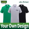 Yaz Leisure100%Pamuk Polo Gömlek Nakış Baskısı Kişiselleştirilmiş Tasarım Erkek ve Kadınlar Yakel Sold Renk Tops 2023 Yeni HKD230825