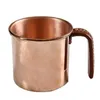 Mugs Japanese Vintage Tea Cups Handmade Copper Water Cup Gold Coffee Mug With Handle Beer Kitchenwear Gift 230ML