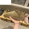 Terlik UG SS Chesut Tasman Kürk Slaytlar Koyun Dinini Shearling Tazz Katırlar Kadın Erkekler Ultra Mini Platform Önyükleme Slip-On Ayakkabılar Üst Konfor Ity Sonbahar Kış 14860