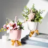 Wazony ceramiczny wazon w kształcie bukietu wazon kwiatowy garnek domowy meble salonu pulpit fałszywe kwiaty nordyckie rzemiosła