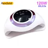 Nail Dryers SUN Y3 120W UV Lamp Dryer Dual hand LED For Curing Gels Polish Art Salon Equipment Manicure Tool 230825