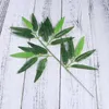 Decorative Flowers 100pcs Lifelike Bamboo Leaves Fake Houseplants Live Indoors Decor For Home Office