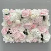 Flores decorativas champanhe rosa casamento romântico pano de fundo decoração de casa flor artificial parede