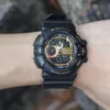 Smael Yellow Sport WatchesデュアルタイムLEDデジタルウォッチQuartzアナログデジタル1436男性の腕時計