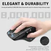 Rapoo MT750 Çok Modlu Şarj Edilebilir Kablosuz Fare Ergonomik 3200 DPI Bluetooth Mouse Kolay Switch 4 Cihaz HKD230825